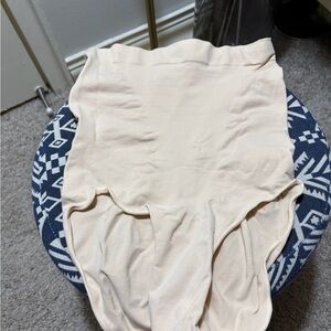 LIKE NEW! SKIMS High Waist Brief Shape wear Sand - Size L/XL